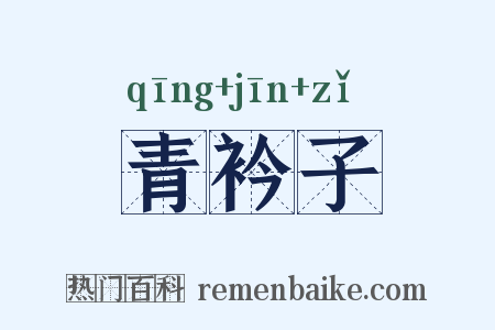 青衿子是什么意思的图片